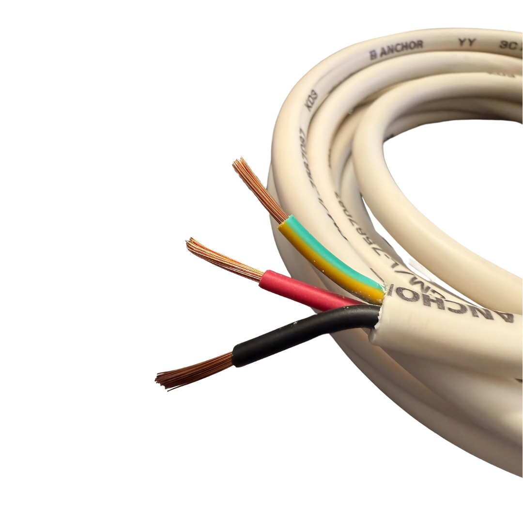 Anchor by Panasonic 2.5 mm 3 core Copper Cable Wire for A.C. Electrical Uses ISI Mark White PVC
