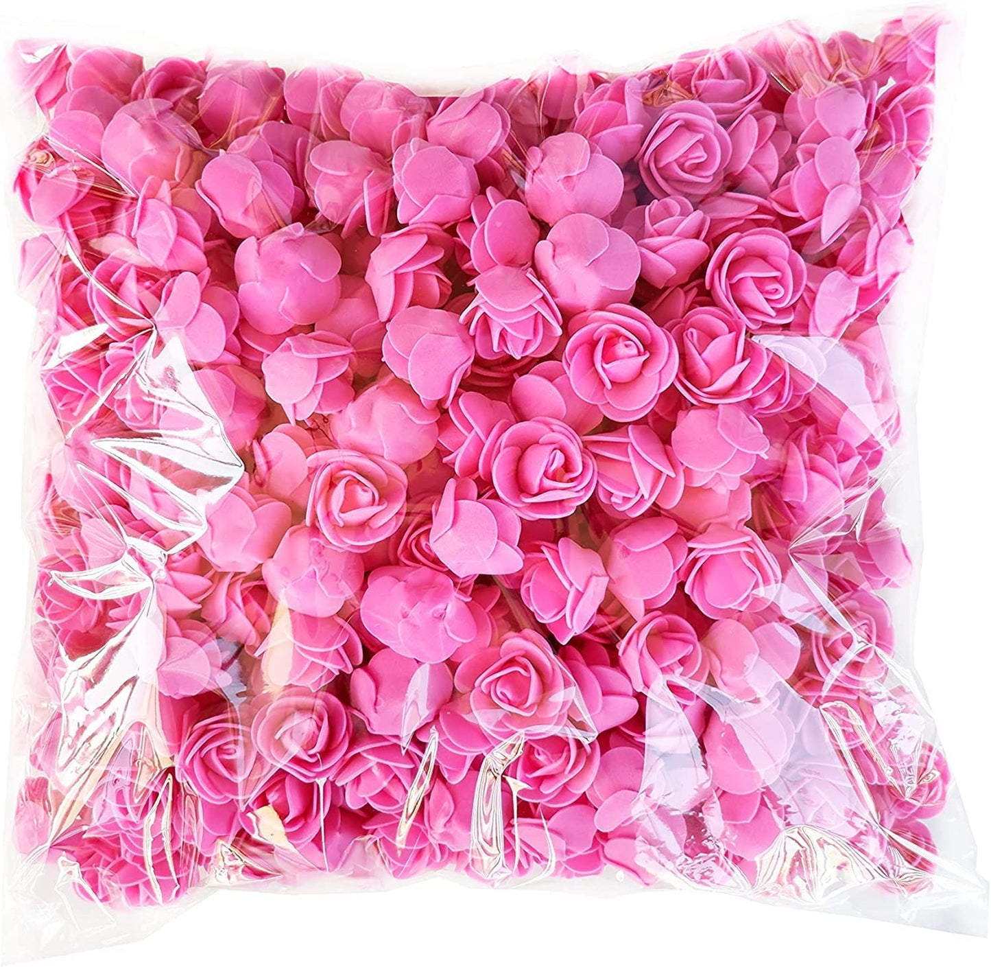 ABDROZ® 50pcs Artificial Rose, Fake Foam Water Floating Flowers for Festival and Events, Home Decor, DIY Crafts, Wedding Decoration, Pooja Room, Gift Packing (Pink)