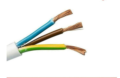INDRICO® 3 Core Round Copper Wires and Cables (1.5 Sq. mm) for Domestic and Industrial Electric Connections(Colour May Vary) (20 Meter)