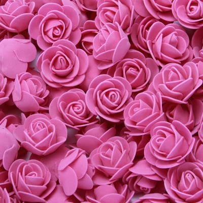 ABDROZ® 50pcs  Artificial Rose, Fake Foam Water Floating Flowers for Festival and Events, Home Decor, DIY Crafts, Wedding Decoration, Pooja Room, Gift Packing (Pink)