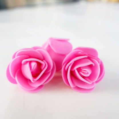 ABDROZ® 50pcs  Artificial Rose, Fake Foam Water Floating Flowers for Festival and Events, Home Decor, DIY Crafts, Wedding Decoration, Pooja Room, Gift Packing (Pink)