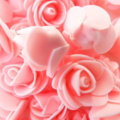 ABDROZ® 50pcs  Artificial Rose, Fake Foam Water Floating Flowers for Festival and Events, Home Decor, DIY Crafts, Wedding Decoration, Pooja Room, Gift Packing (Peach)