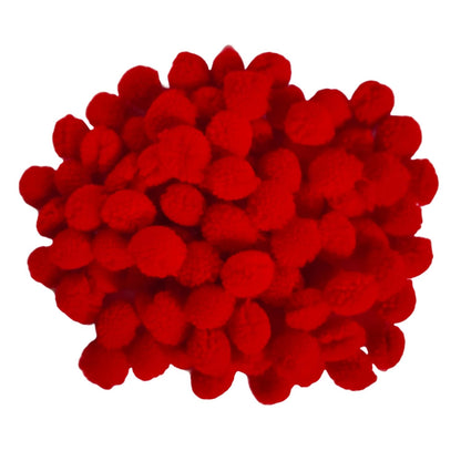 Rainbow Junction® 200pcs Round Shaped, Soft Fluffy Pompom for Art and Craft, Party Decoration, Kids Craft Project (Multicolour, 2cm)