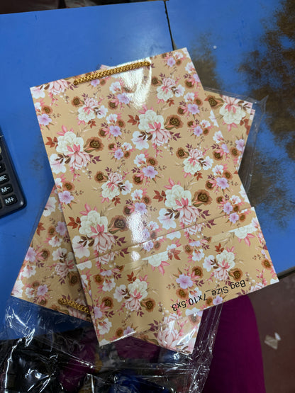 ABDROZ Paper Bags For Return Gifts & Threads/Gift Bags For Corporate Events | Party Favor Bags - 100Gsm(10.5x7x3 inches)
