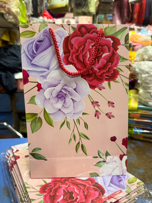ABDROZ Paper Bags For Return Gifts & Threads/Gift Bags For Corporate Events | Party Favor Bags - 100Gsm(10.5x7x3 inches)