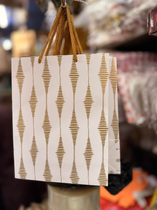 ABDROZ Paper Bags For Return Gifts & Threads/Gift Bags For Corporate Events | Party Favor Bags - 100Gsm(10.5x7x3 inches)